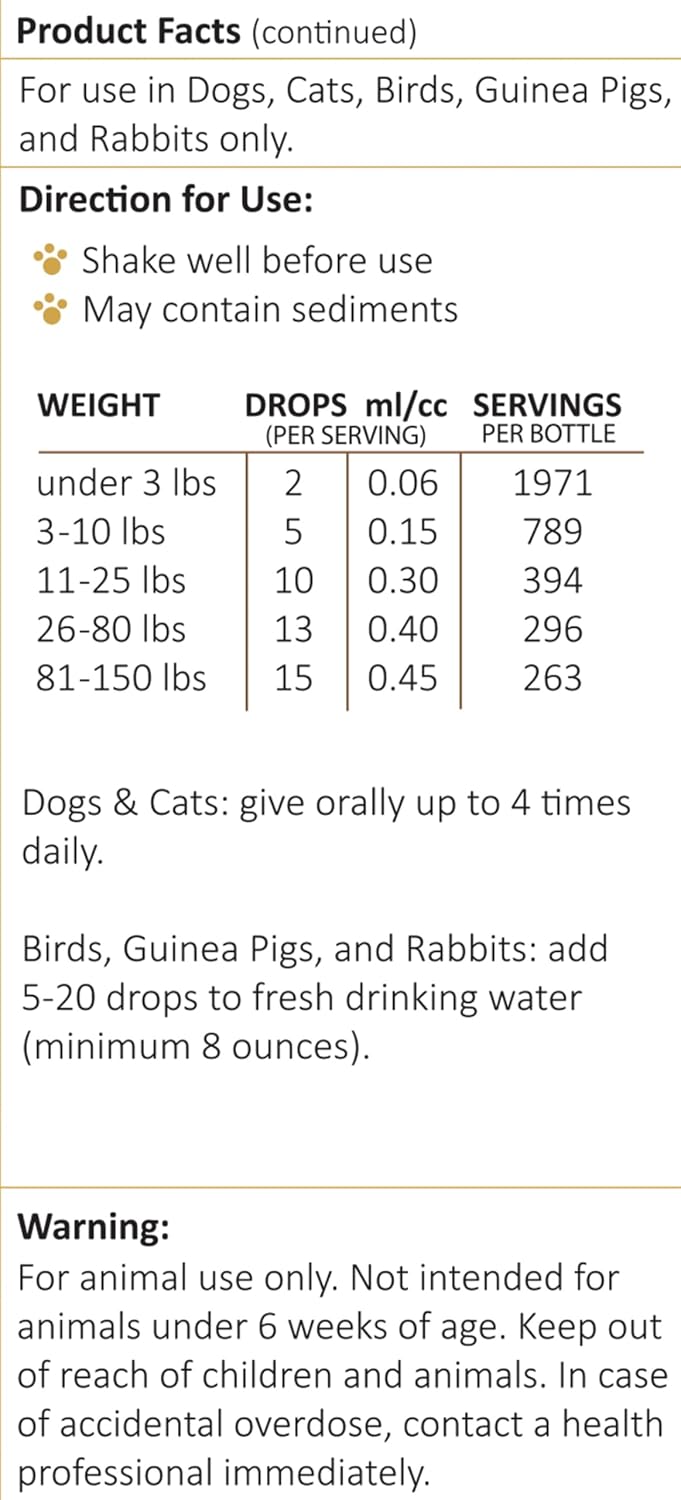 Amber NaturalZ Kochi Free Herbal Supplement for Pets – Supports Digestive Balance – 118ml - görsel 8