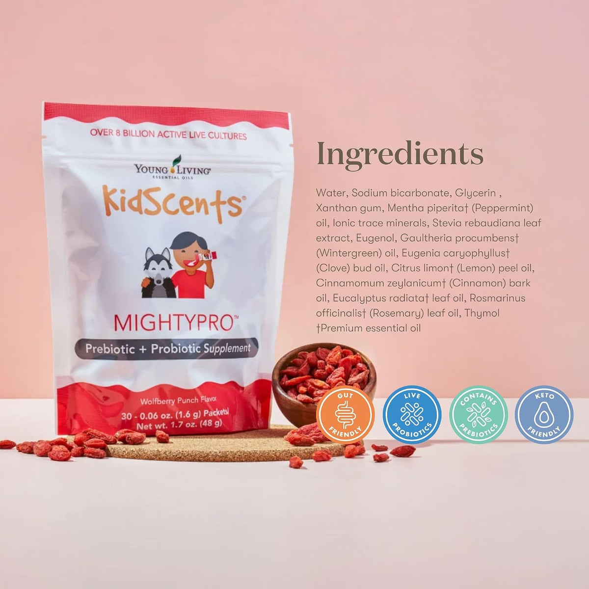 Young Living KidScents MightyPro Prebiotic and Probiotic for Children - görsel 7