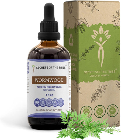 Secrets of the Tribe Wormwood Alcohol-Free Liquid Extract, 118 ml