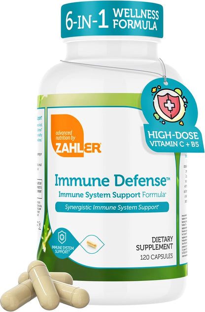 Zahler Immune Defence, Immune System Support, 120 Capsules