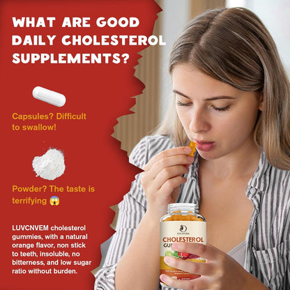 Cholesterol Support Gummies with Plant Sterols, Red Yeast Rice and Citrus Bergamot (2 Pack)