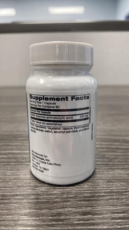 Neurobiologix GABA 500mg – GABA Food – Support Restful Sleep: Soothing the nervous system, GABA encourages healthy – Image 2