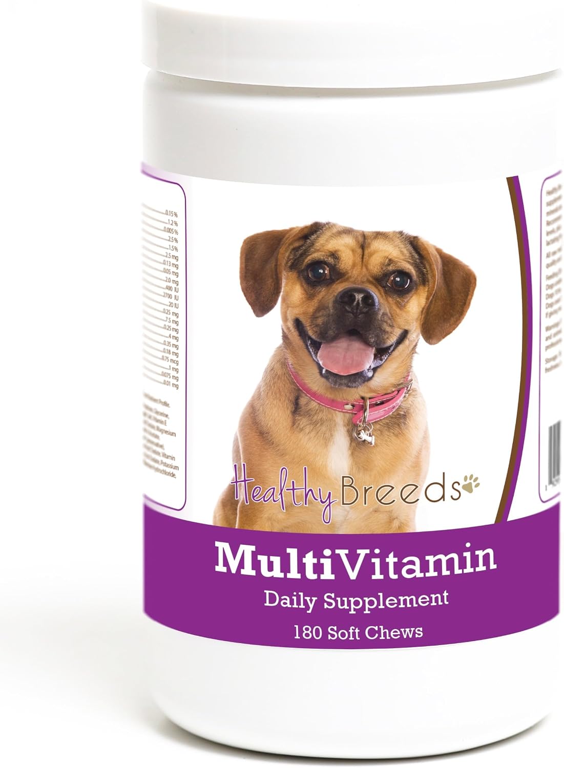 Healthy Breeds Puggle Multivitamin Soft Chews for Dogs (180 Count) - görsel 1
