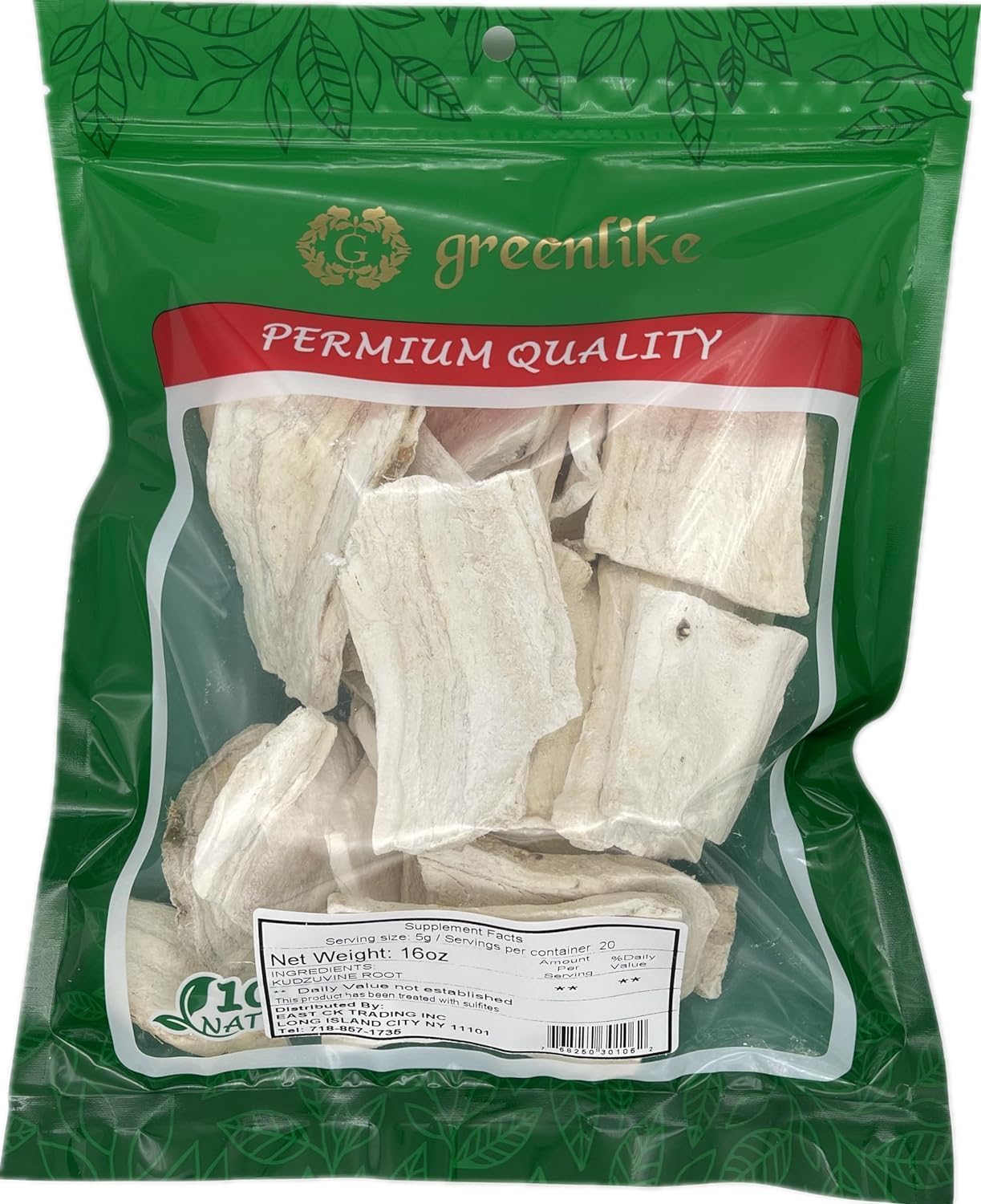 Kudzuvine Root Radix Puerariae Ge Gen 特级 葛根 葛根片 中药材 无熏硫 (4oz) - görsel 1