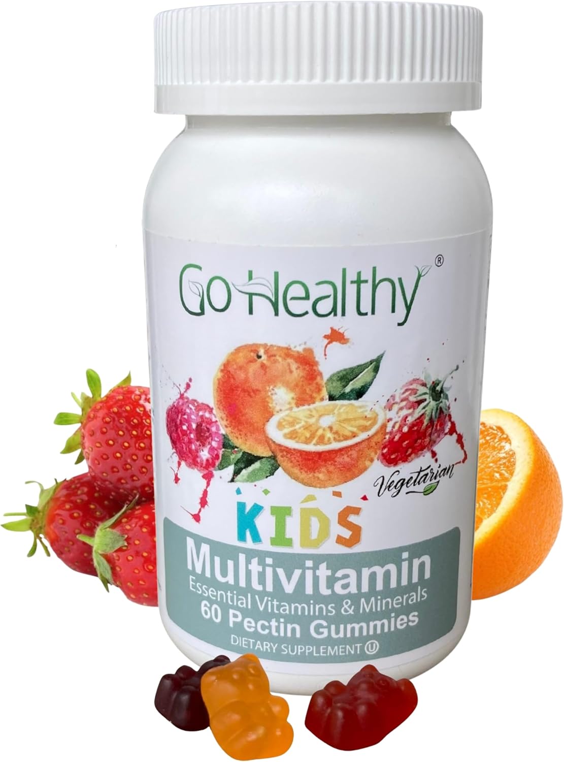 Go Healthy Kids Multivitamin Gummies with Vitamin C, D3 and Zinc – Immune Support for Children 2+ - görsel 1