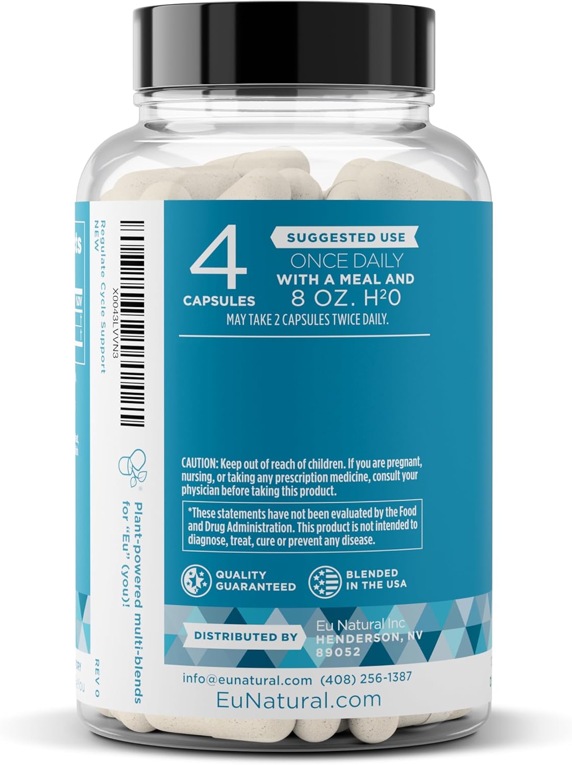 Regulate Cycle Support - Hormone Balance with Optimal 40:1 Myo-Inositol & D-Chiro Inositol - 120 Vegan Capsules - görsel 9