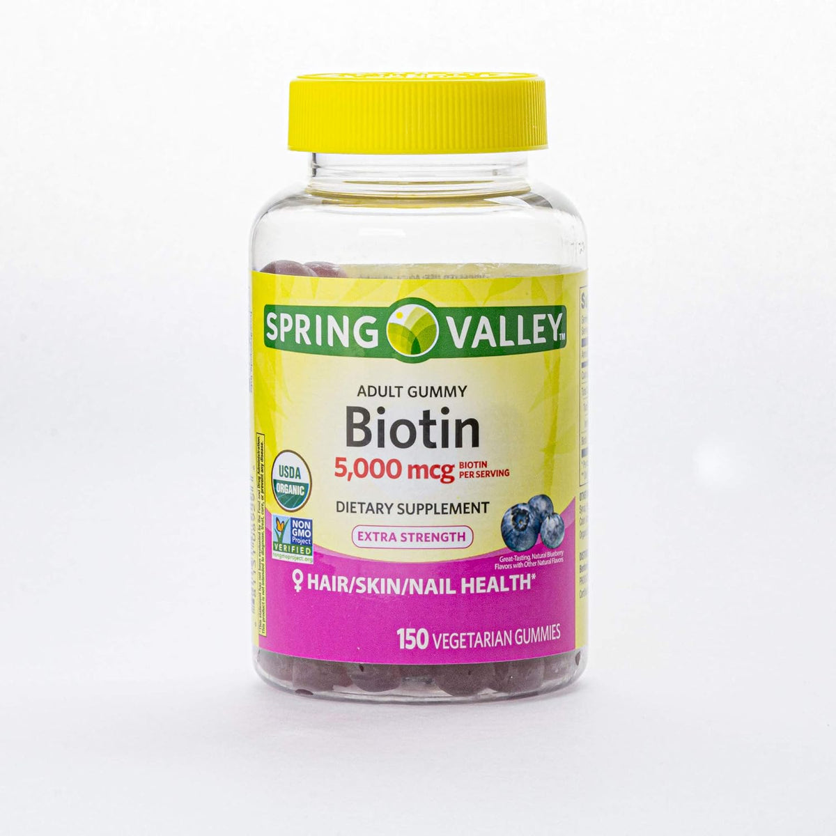 SPORTIMES Spring Valley Biotin 5000 mcg 150 Gummies - görsel 2