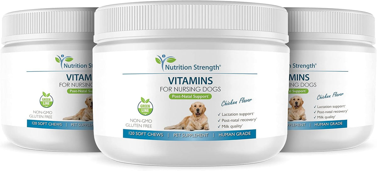 Nutrition Strength Vitamins for Nursing Dogs to Support Lactation and Post-Natal Recovery, Promote Milk Quality and Healthy Puppies with Calcium, Phosphorus, Magnesium and Zinc, 120 Soft Chews - görsel 5