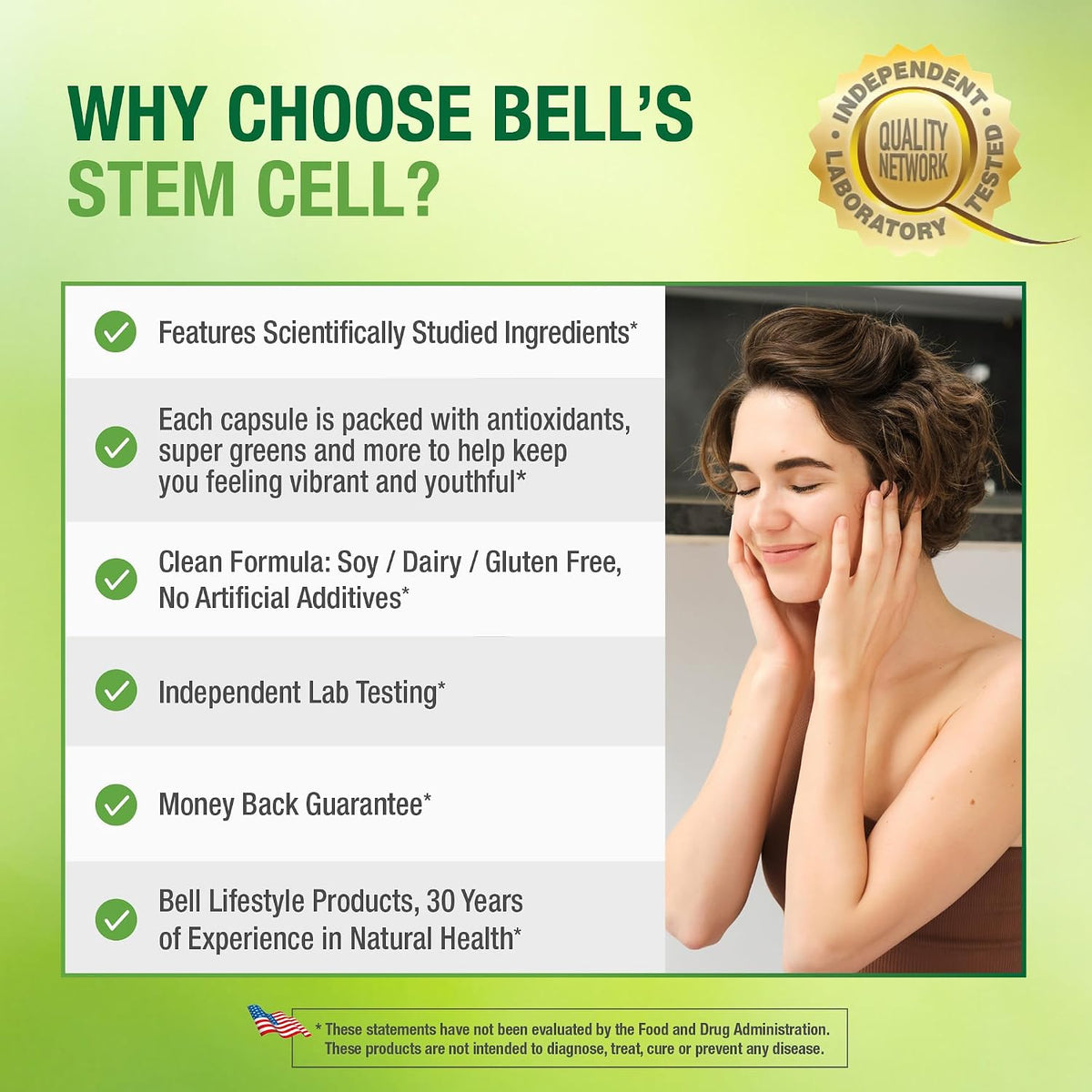Bell Stem Cell Supplement – Supports Your Body's Natural Cell Renewal (Pack of 2, 60 Capsules) - görsel 5