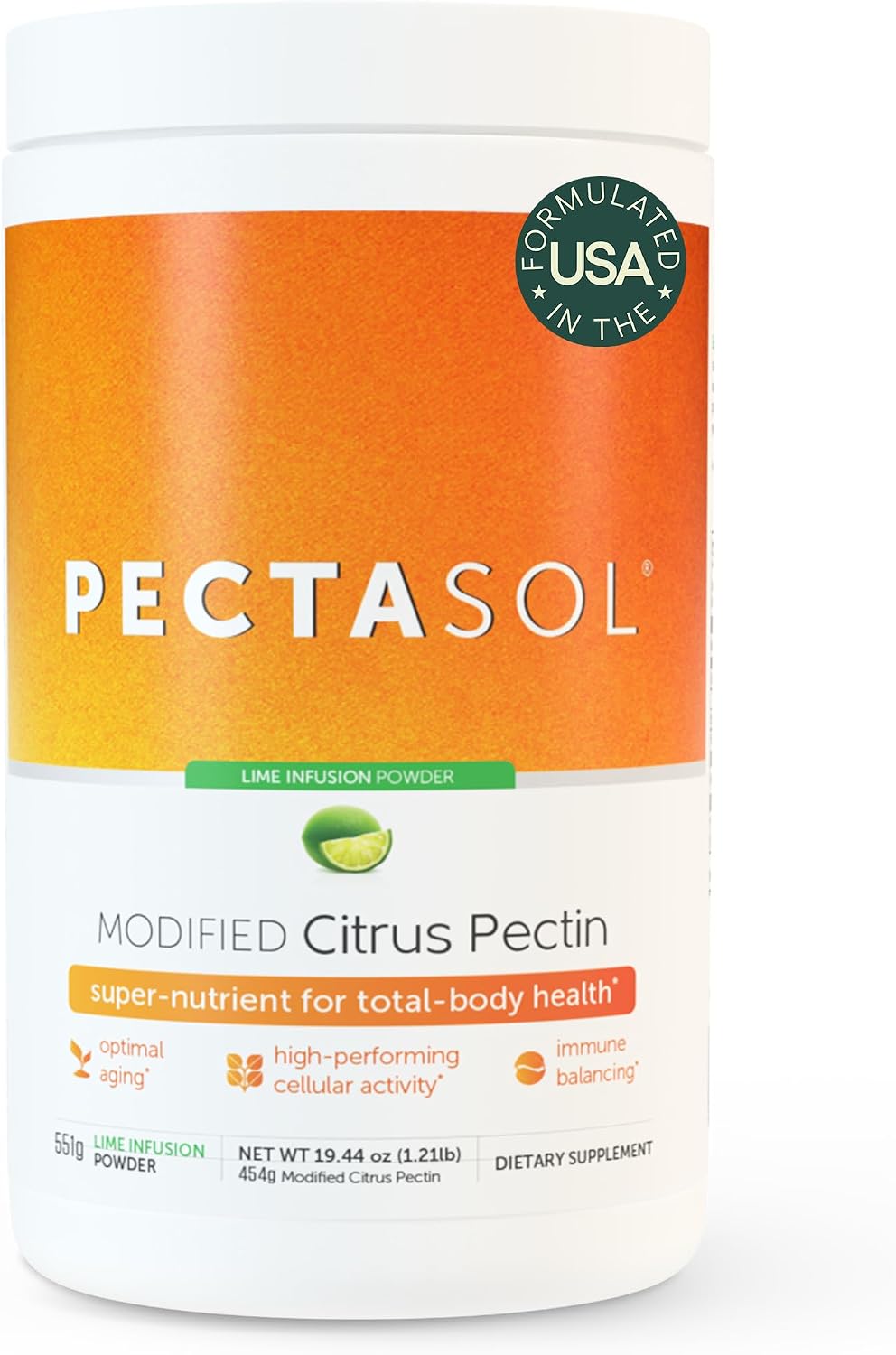 PectaSol Modified Citrus Pectin – 551g Lime Powder - görsel 1
