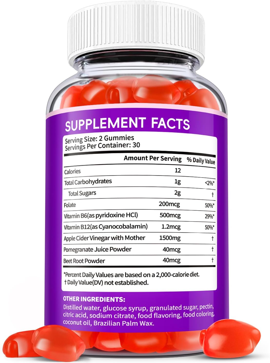 EDUDYF Keto ACV Gummies with Organic Apple Cider Vinegar & Probiotics - 120 Gummies - görsel 2