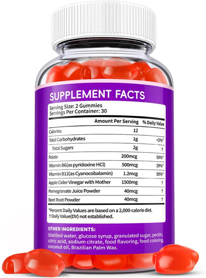 EDUDYF Keto ACV Gummies with Organic Apple Cider Vinegar & Probiotics - 120 Gummies
