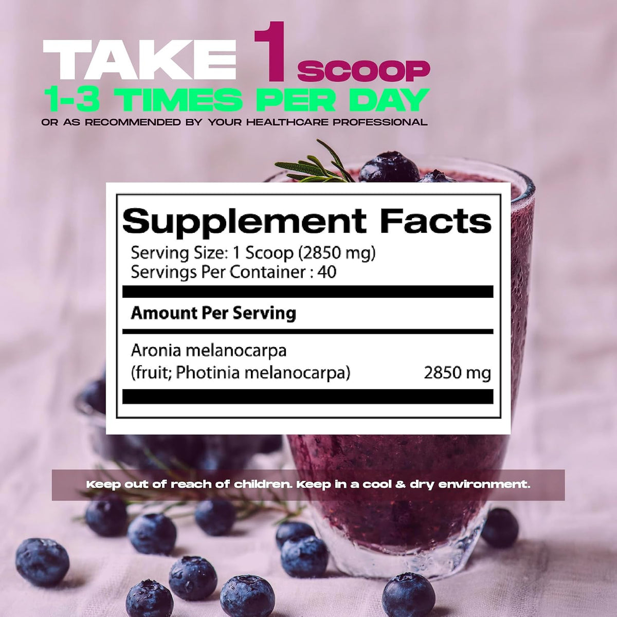 Samsara Herbs Aronia Berry 20:1 Extract Powder (114g) - Antioxidant, Flavonoids and Polyphenols Supplement - görsel 5