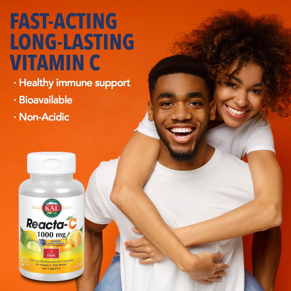 KAL Reacta-C with Bioflavonoids Tablets, 60 - görsel 3