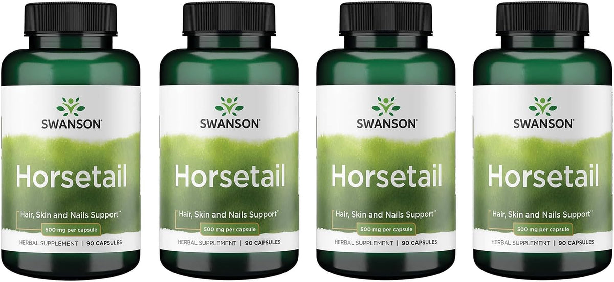 Swanson Horsetail 500mg Capsules, 2 Pack – Traditional Herbal Supplement for Hair, Skin & Nails - görsel 8