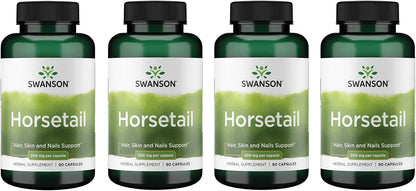 Swanson Horsetail 500mg Capsules, 2 Pack – Traditional Herbal Supplement for Hair, Skin & Nails