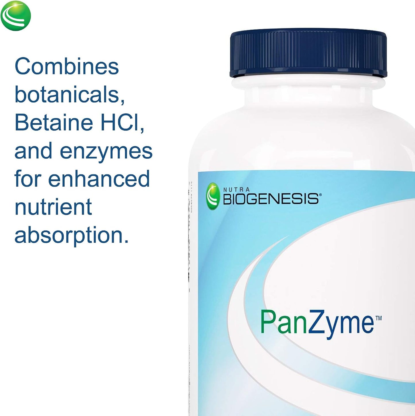 Nutra BioGenesis PanZyme – Betaine HCl with Pepsin, Pancreatin, Lipase and Protease – 180 Capsules - görsel 7