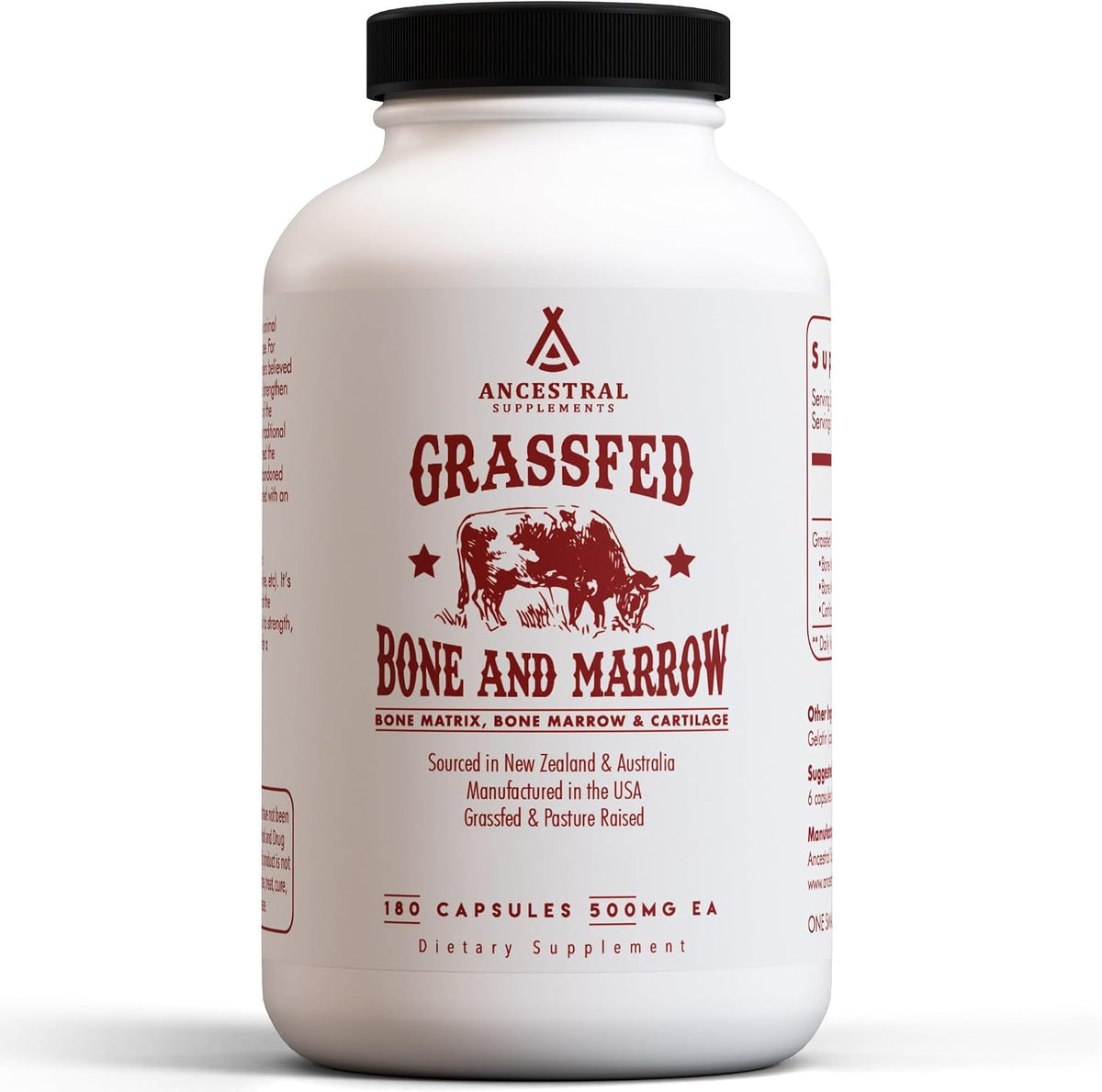 Ancestral Supplements Grass Fed Placenta & Liver, 180 Capsules - görsel 6