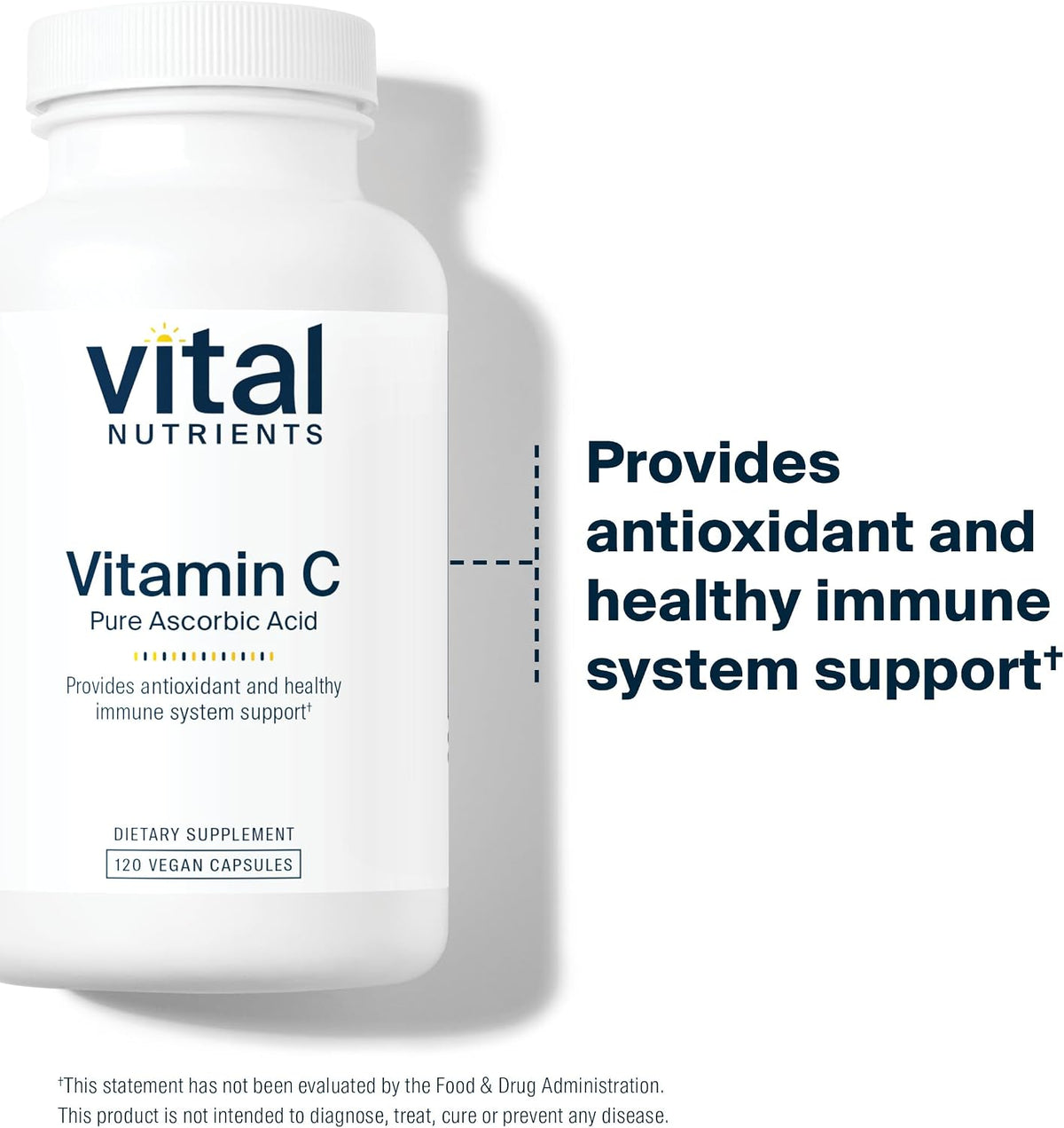 Vital Nutrients Vitamin C 1000mg – Pure Ascorbic Acid Supplement - görsel 6