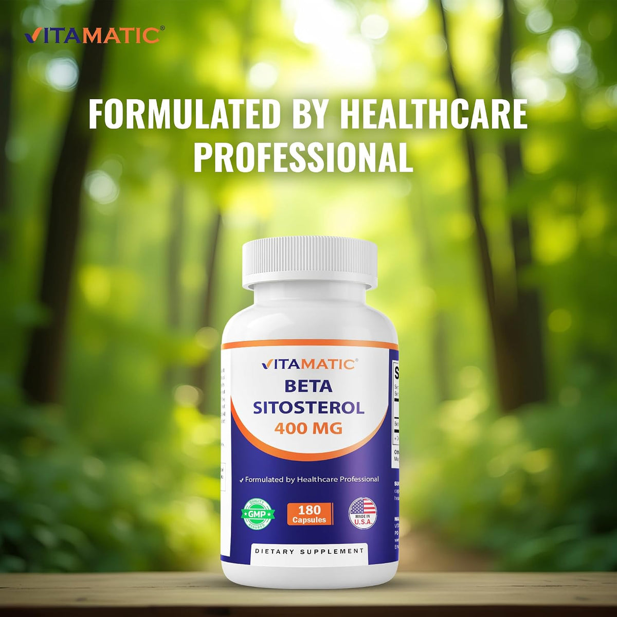 Vitamatic Beta Sitosterol Complex 400 mg, 180 Capsules - görsel 5