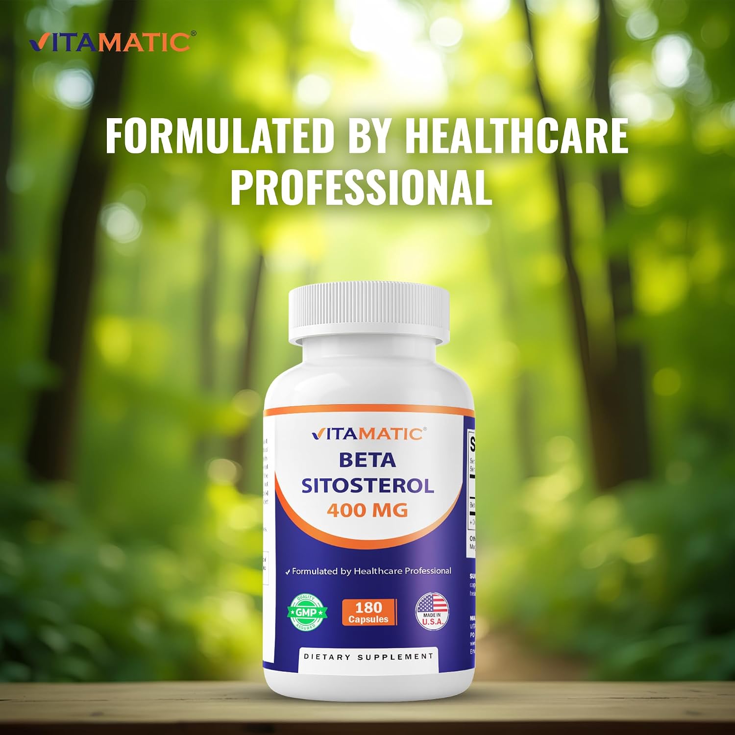 Vitamatic Beta Sitosterol Complex 400 mg, 180 Capsules - görsel 5