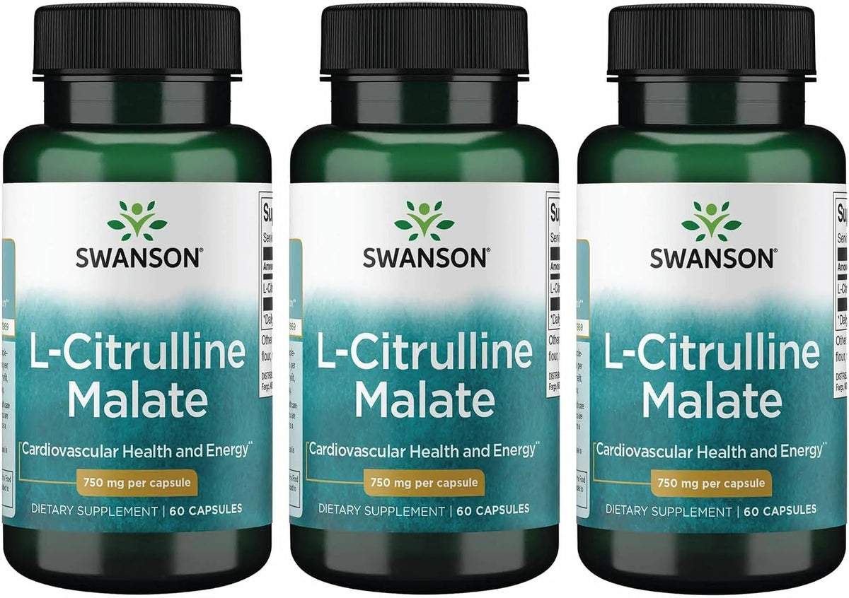 Swanson L-Citrulline Malate, 60 Capsules, 750 mg - Amino Acid Supplement - görsel 7