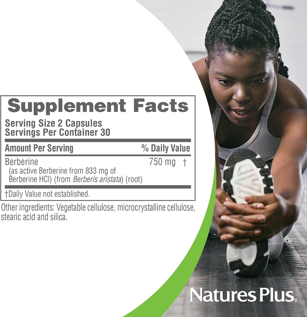 NaturesPlus PRO Berberine 750 mg - 60 Capsules – Supports Healthy Metabolism - görsel 6