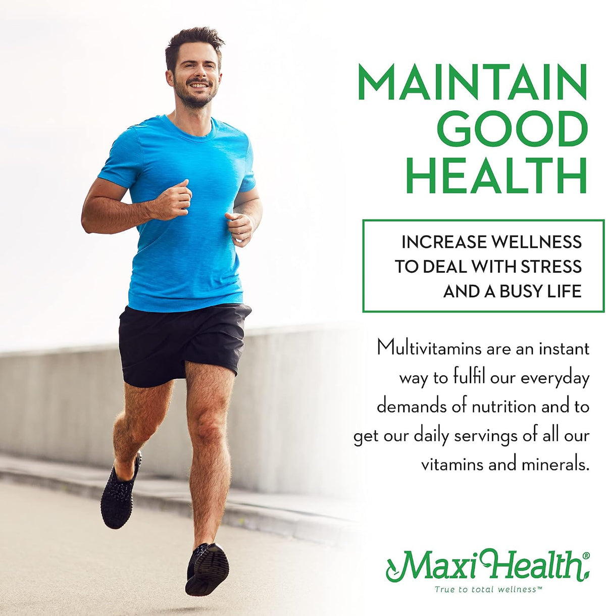 Maxi Health Multivitamin for Men and Women – Complete Daily Vitamins with Pomegranate and Green Tea – Kosher and Vegan – 180 Capsules - görsel 6