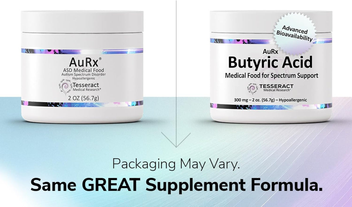 AuRx Autism Spectrum Medical Food Powder – Stabilised Butyric Acid, Hypoallergenic, 57 g - görsel 2