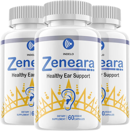 Zeneara Healthy Ear Support Supplement – 180 Capsules (Pack of 3)
