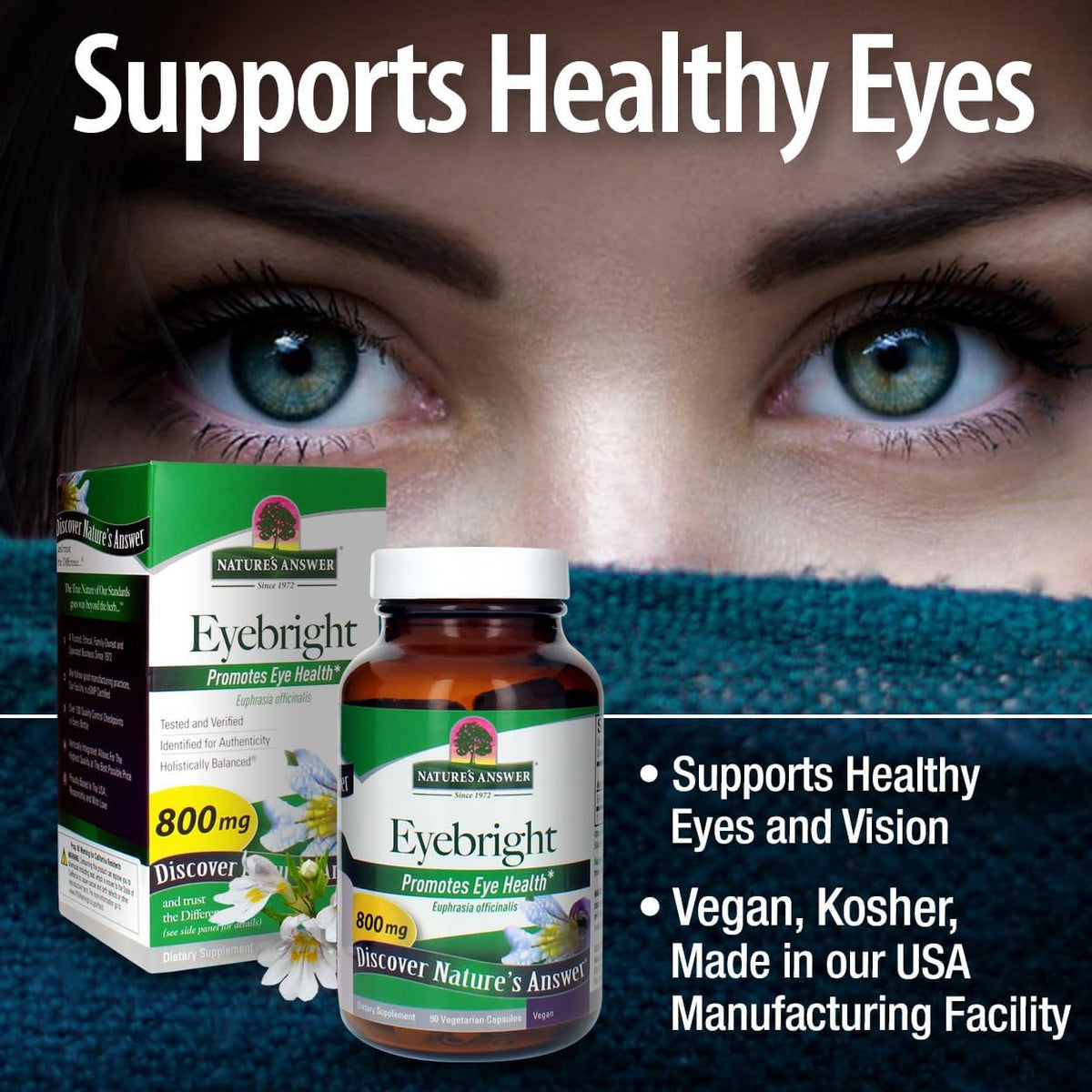 Nature's Answer Eyebright Herb 90 Capsules - görsel 4