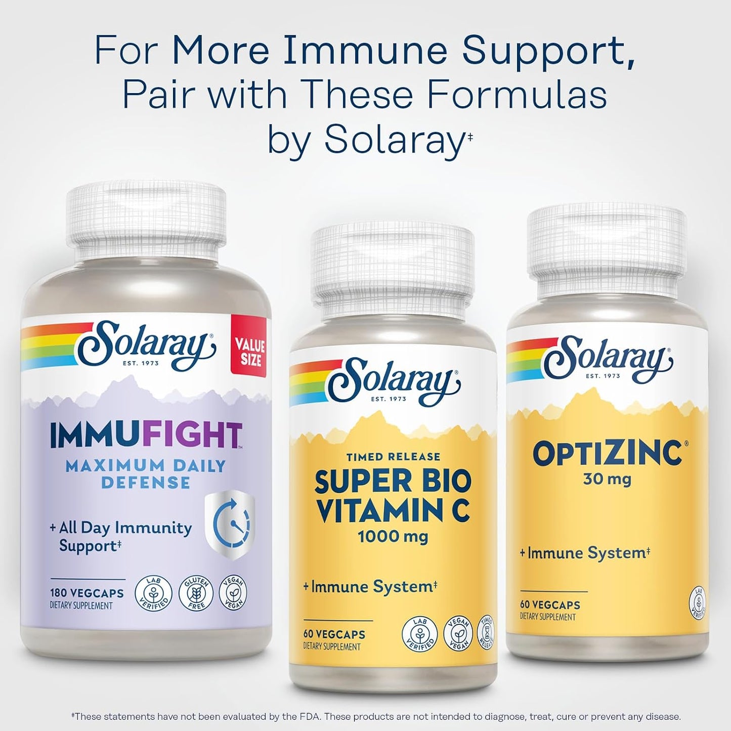 SOLARAY Super Bio Buffered Vitamin C 1000mg - Timed Release with Bioflavonoids, Vegan, 60 Vegan Capsules (30 servings) - görsel 6