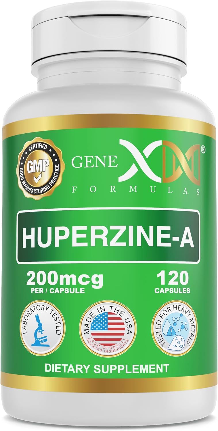 Genex Formulae Huperzine A 200mcg (120 Capsules) – Nootropic for Memory, Focus and Cognitive Health - görsel 1