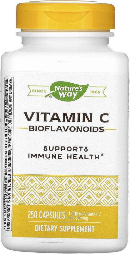 Nature's Way Vitamin C with Bioflavonoids, 1,000 mg per serving, 250 Capsules