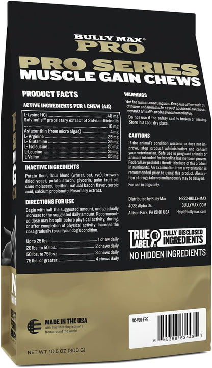Bully Max 11-in-1 Dog Muscle Builder Power Chews
