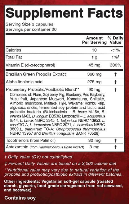 Dr Ohhira's Propolis Plus Bee Propolis Capsules - 30 Capsules