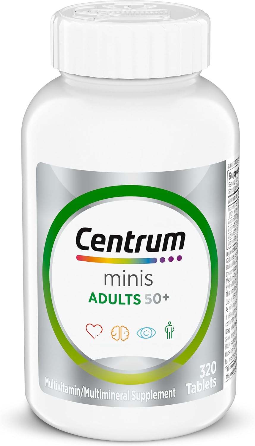 Centrum Minis Silver Multivitamin for Adults 50 Plus - 320 Tablets - görsel 1