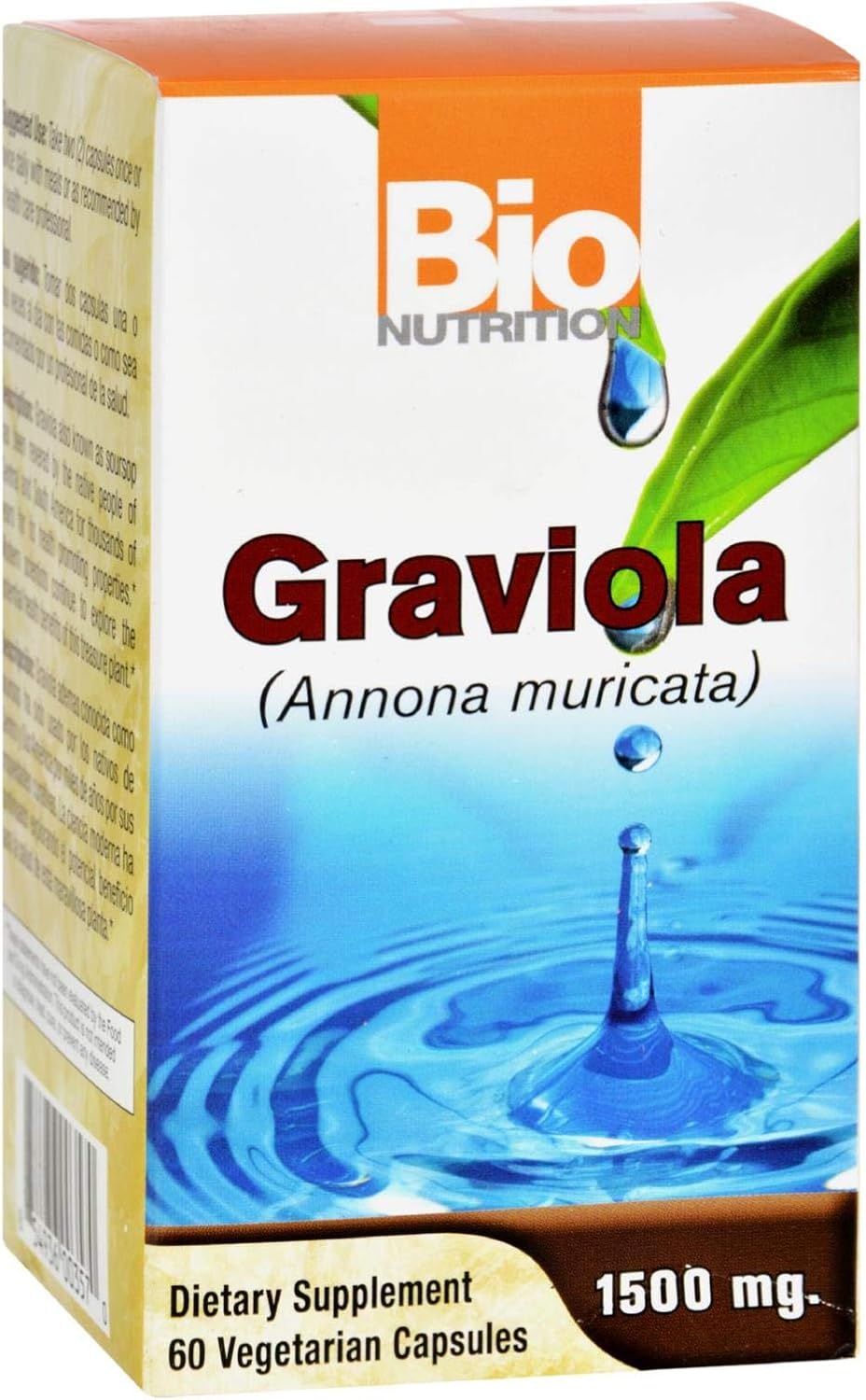 Bio Nutrition Graviola 1500 mg - 60 Vegetarian Capsules (Pack of 2) - görsel 1