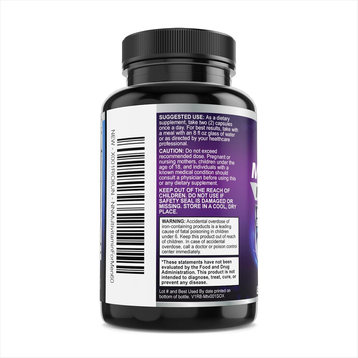 Nature's Nutrition Men's Multivitamin, Once Daily, 60 Capsules - görsel 8