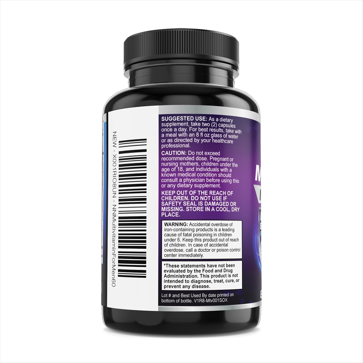 Nature's Nutrition Men's Multivitamin, Once Daily, 60 Capsules - görsel 8