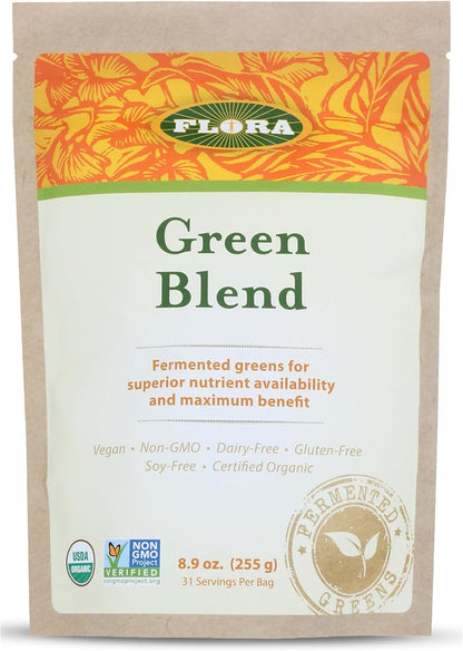 Flora Green Blend: Organic Fermented Greens Powder - 252 g