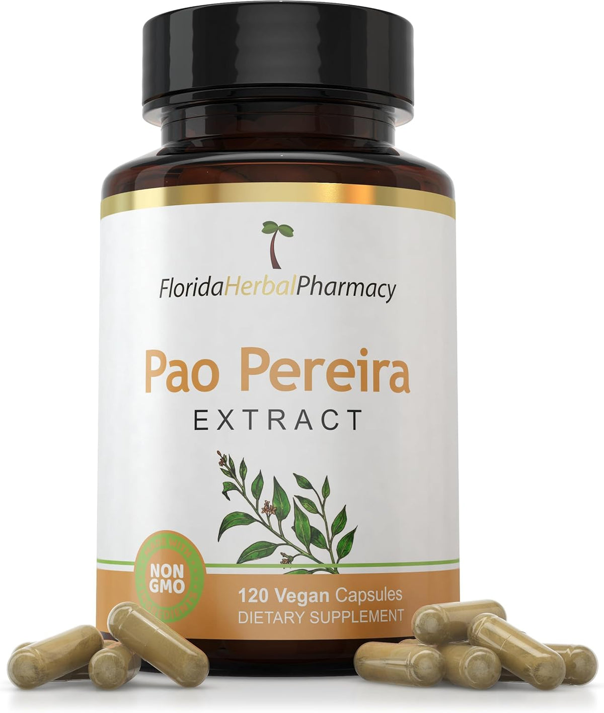 Pao Pereira Bark Extract Supplement Capsules – 10:1 Concentrate, 500mg per Capsule - görsel 1
