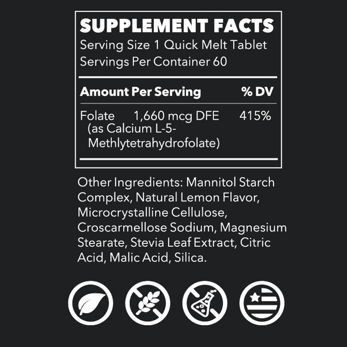 LifeSeasons Essentials Methyl Folate Quick Melts – 5-MTHF Folate Supplement – Supports Methylation Cycle & Cellular Health – Lemon Flavour – 60 Quick Melts - görsel 2