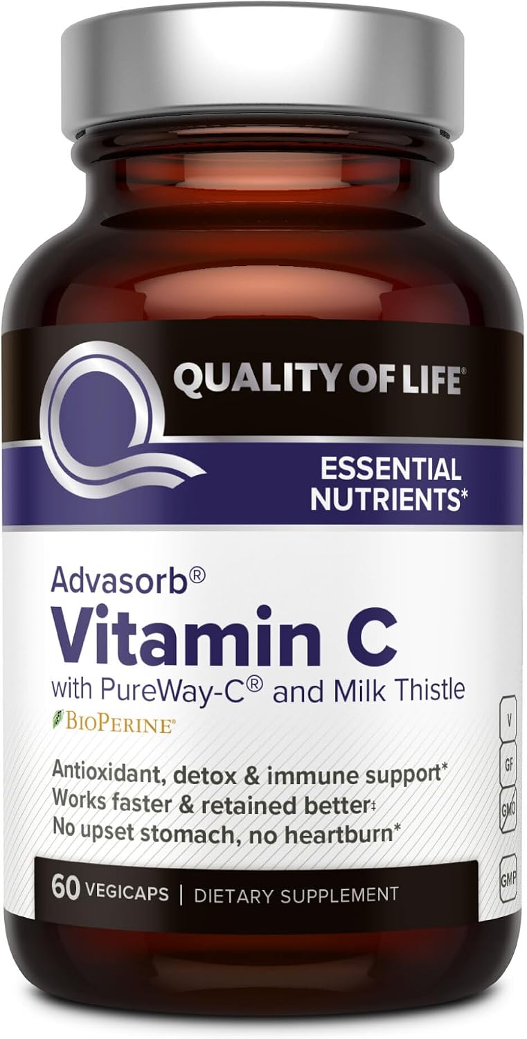 Quality of Life – Advasorb® Vitamin C Supplement – 60 Vegicaps - görsel 1