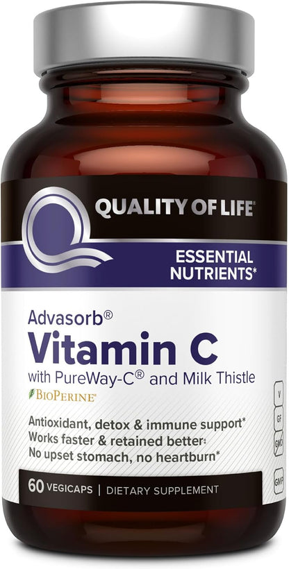 Quality of Life – Advasorb® Vitamin C Supplement – 60 Vegicaps