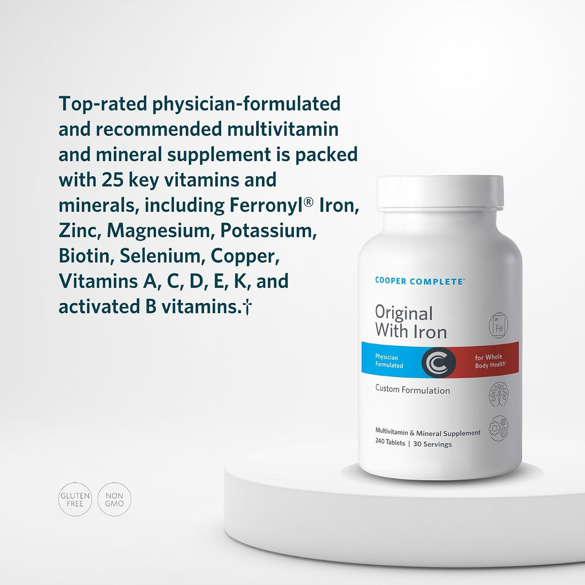 Cooper Complete Original Comprehensive Multivitamin with Iron, 90 Days - görsel 5