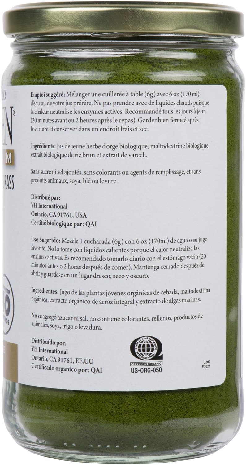 Dr. Hagiwara's Original Premium Barley Grass Juice Powder with Kelp - Organic, 240g - görsel 5