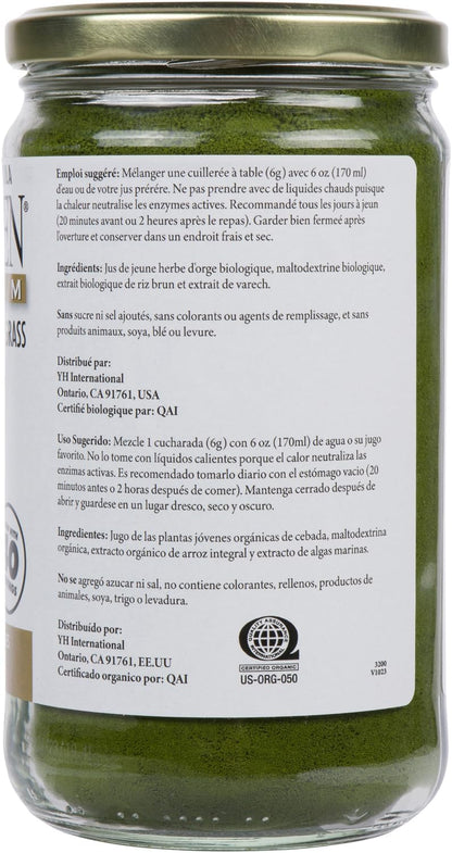 Dr. Hagiwara's Original Premium Barley Grass Juice Powder with Kelp - Organic, 240g
