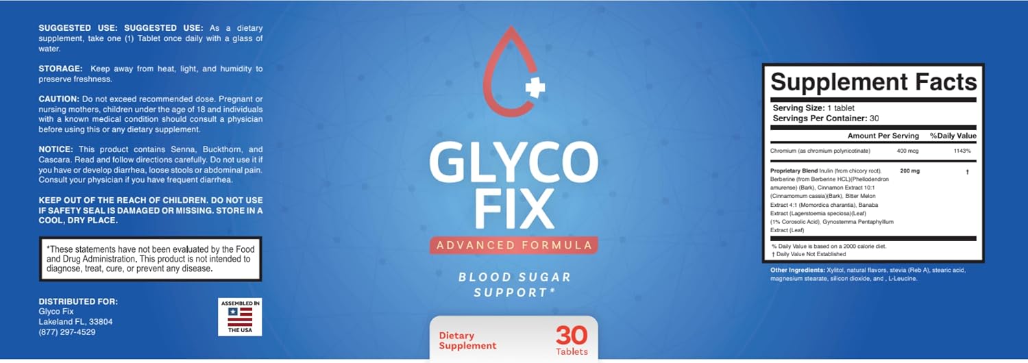 Glyco Fix Capsules - GlycoFix Advanced Supplement, All-Natural Formula to Maintain Healthy Levels, Maximum Strength Daily Formula, Glyco Fix Capsules Reviews, 1 Pack (5) - görsel 2