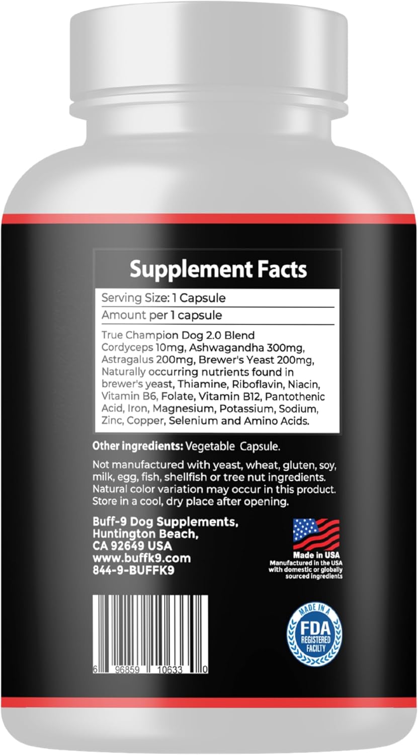 True Champ 2.0 Muscle Support Supplement for Dogs – Canine Wellness Capsules (30 Veg Capsules) - görsel 9